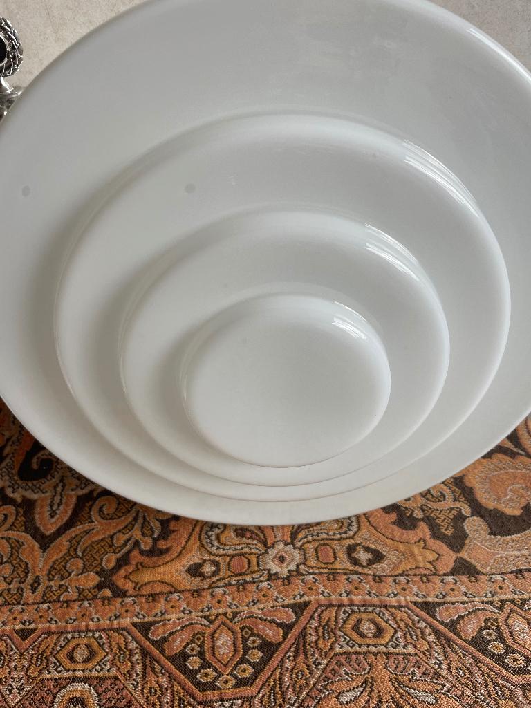 Lampenkap melk glas, Wit, Rond, Ophalen of Verzenden, Zo goed als nieuw