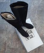 NIEUW prachtige suede leren lange zwarte laars Mia VIA 42, Hoge laarzen, Zwart, Mia via, Nieuw