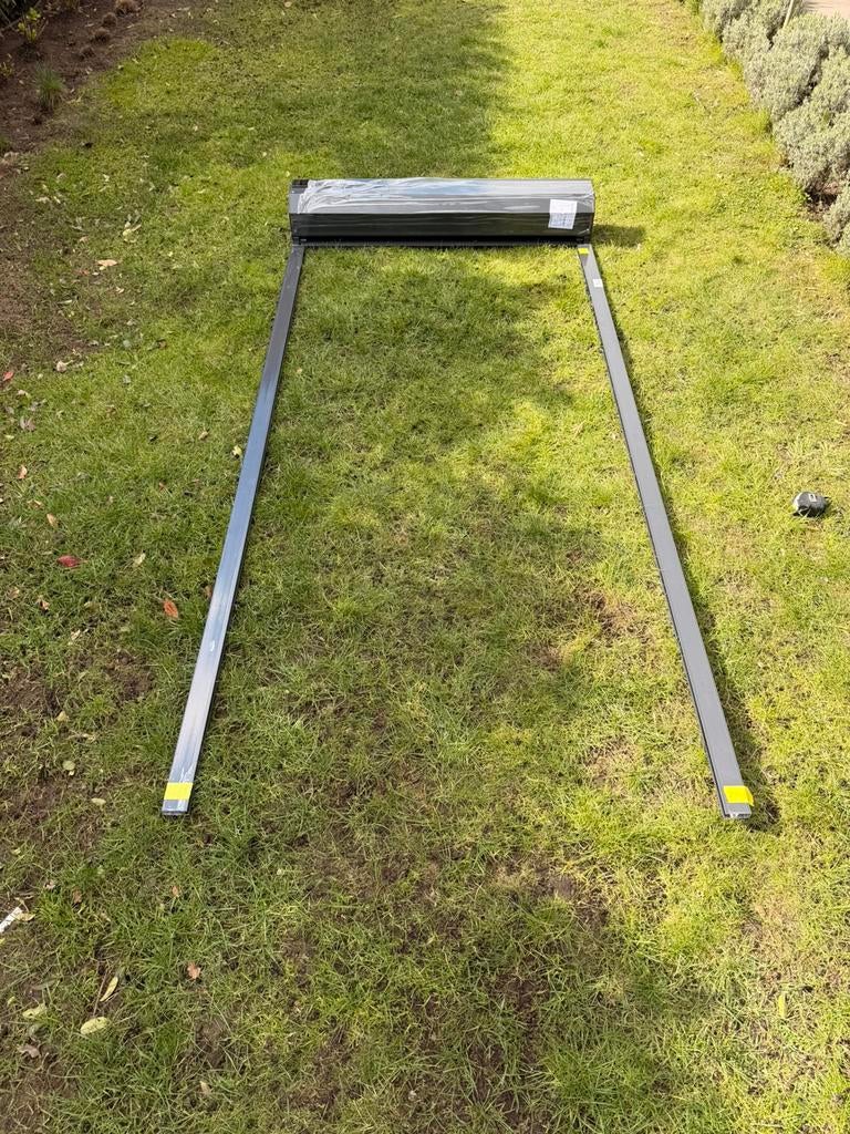 Rolluik solar NIEUW ral7021 115x244cm, Ophalen, 200 cm of meer, Nieuw, Elektrische bediening