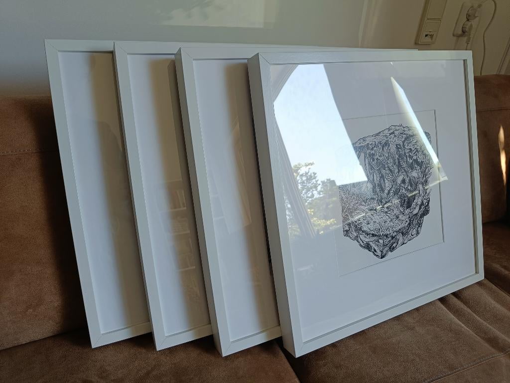 4 Ribba lijsten, Ophalen, Gebruikt, 50 tot 75 cm, 50 tot 75 cm