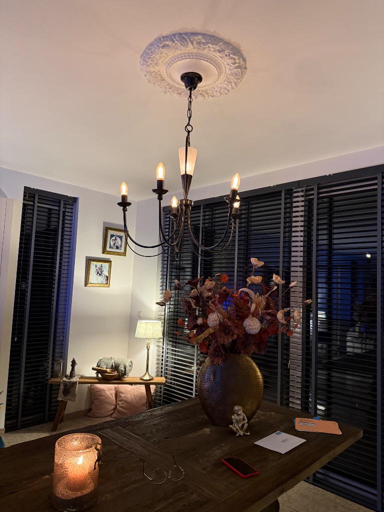 2 mooie hanglampen en schemerlamp, Huis en Inrichting, Lampen | Tafellampen, Ophalen, Zo goed als nieuw, Metaal, 50 tot 75 cm