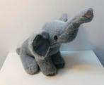 Grijze knuffel olifant, pluche olifant, zo goed als nieuw, Verzenden, Overige typen