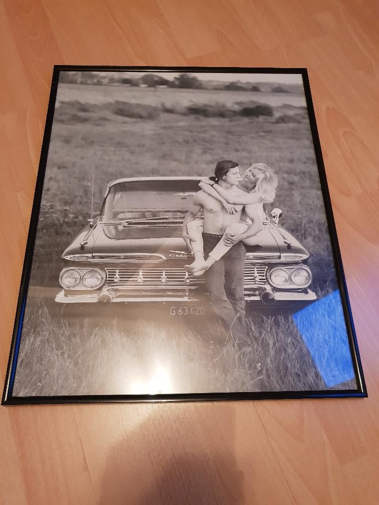 Lijst zwart 40x45, Huis en Inrichting, Woonaccessoires | Lijsten, Minder dan 50 cm, Metaal of Aluminium, Ophalen of Verzenden