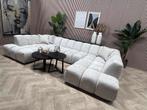 NIEUW | Royale Modulaire Trendy U-Bank - Licht Beige - 347cm, Huis en Inrichting, Banken | Bankstellen, -, -, Hoekbank, Ophalen of Verzenden