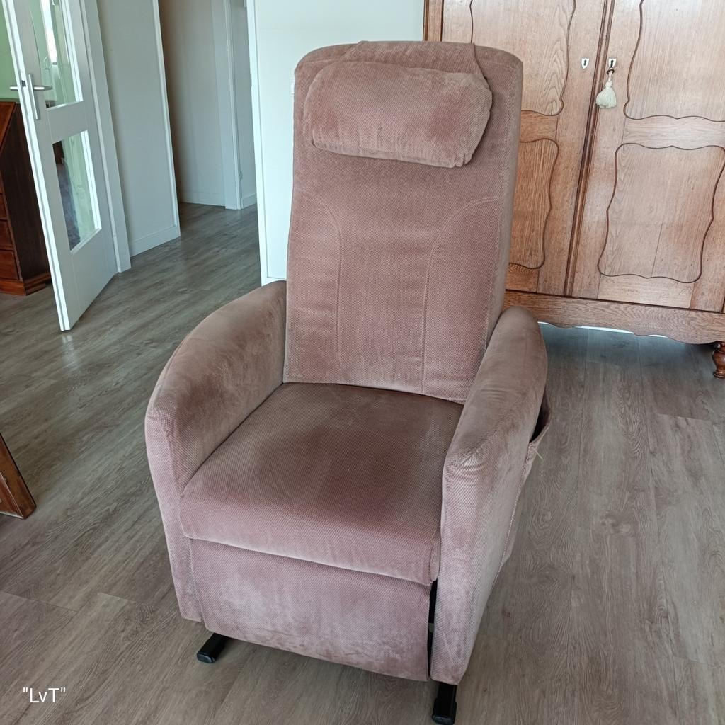 Sta-op-stoel, Huis en Inrichting, Fauteuils, Ophalen, Gebruikt, 75 tot 100 cm, Stof