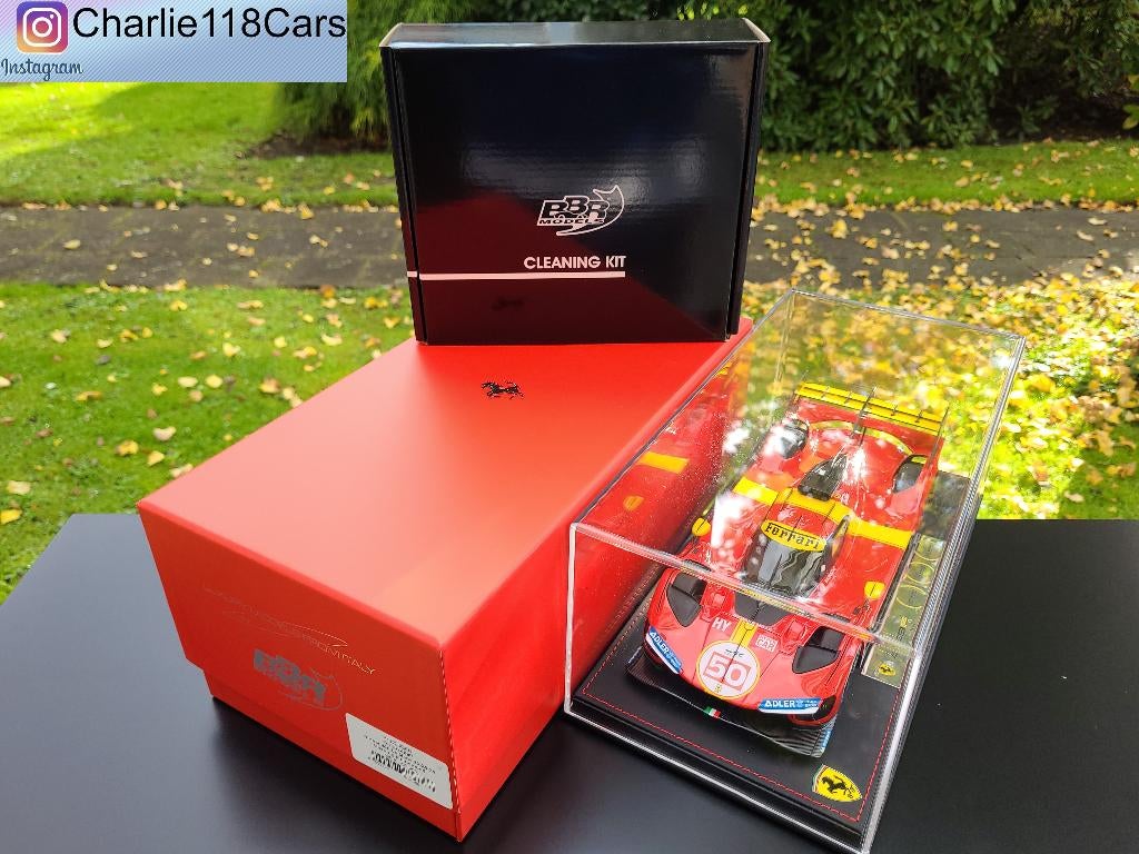 BBR 1/18 Ferrari 499P + BBR Cleaning Kit, Hobby en Vrije tijd, Modelauto's | 1:18, Ophalen of Verzenden, Nieuw, Overige merken