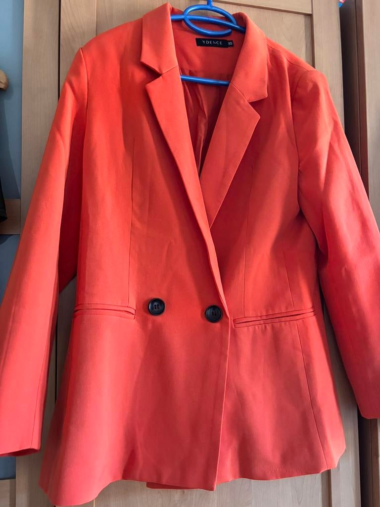 Blazer oranje XS ( valt iets ruimer ), Oranje, Ophalen of Verzenden, Zo goed als nieuw, Jasje