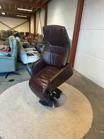 Bruine leren design relax fauteuil sta op stoel Himolla, 2871SK, Mariansoliak8@gmail.com, Ophalen of Verzenden, Zo goed als nieuw