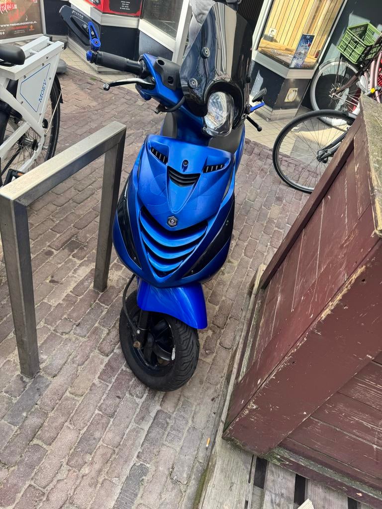 Piaggio Zip Scooter - Sportief Blauw, Fietsen en Brommers, Scooters | Piaggio, Ophalen, Gebruikt, Maximaal 45 km/u, Zip