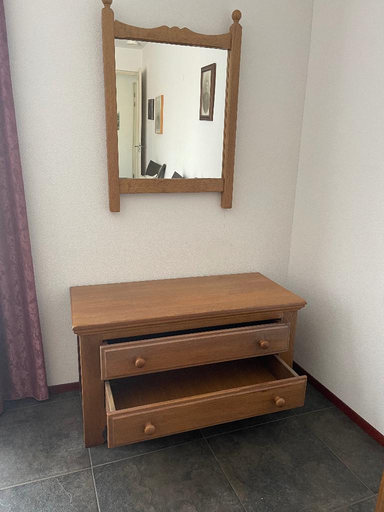 Oisterwijk kaptafel en spiegel, Ophalen, 100 tot 150 cm, Zo goed als nieuw, Minder dan 100 cm
