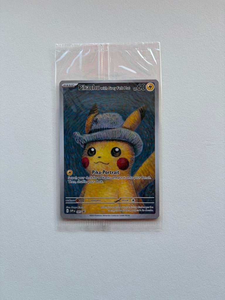 Pikachu with Grey Felt Hat 085 - Sealed, Ophalen, Zo goed als nieuw