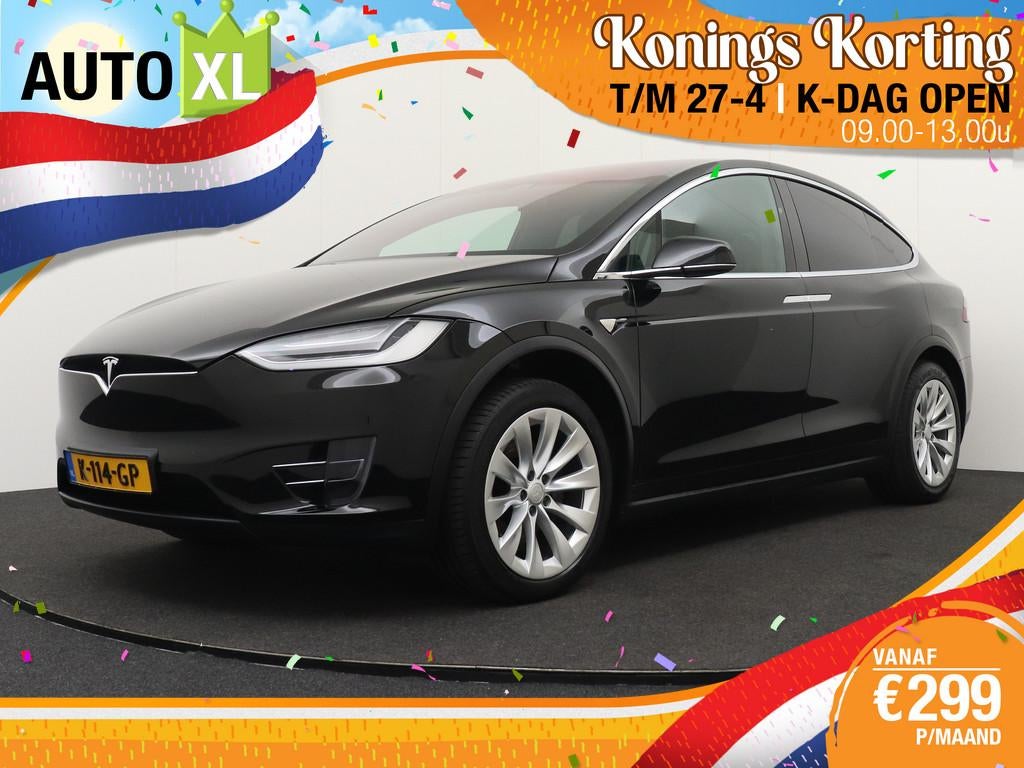 Tesla Model X Long Range 7-Pers Full Self-Driving Autopilot, Auto's, Tesla, Automaat, Model X, Gebruikt, Zwart