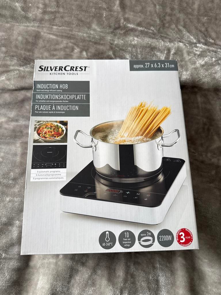 SilverCrest Inductiekookplaat - Nieuw in doos, Witgoed en Apparatuur, Kookplaten, Nieuw, 3 kookzones of minder, Ophalen of Verzenden