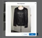 Milestone lamsleren Joyce zwart leren jack jasje maat 42, Milestone, Zwart, Maat 42/44 (L), Ophalen of Verzenden