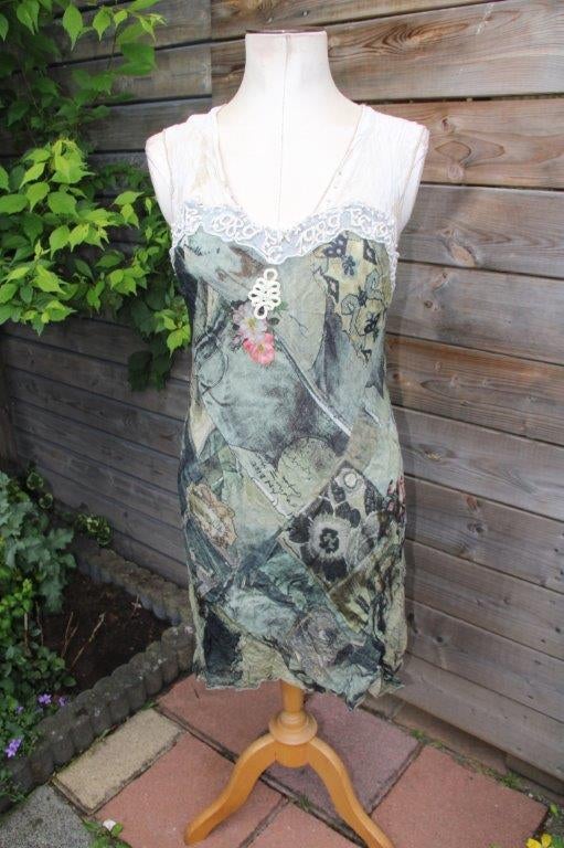 Jurk kaki/ beige Elisa Cavaletti mt S Vaste prijs, Verzenden, Zo goed als nieuw, Knielengte, Elisa Cavaletti