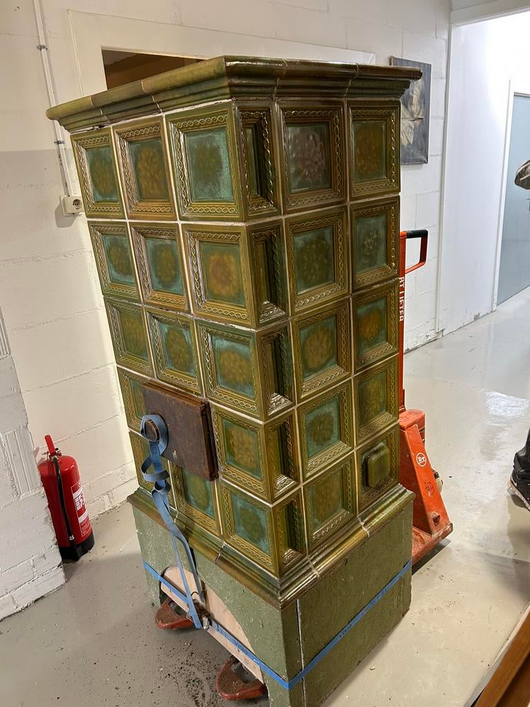 grote Tegelkachel, Ophalen, Gebruikt, Houtkachel, Vrijstaand