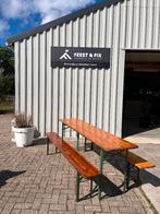 Biertafels met banken te huur / huren, Ophalen of Verzenden, Zo goed als nieuw, Overige