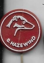 HAZEWIND HONDEN SPELD ROOD, Verzenden, Gebruikt, Dier of Natuur, Speldje of Pin