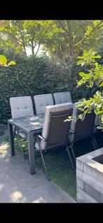 Tuintafel+ 4 stoelen, Tuin en Terras, Ophalen, 4 zitplaatsen, Gebruikt, Tuinset