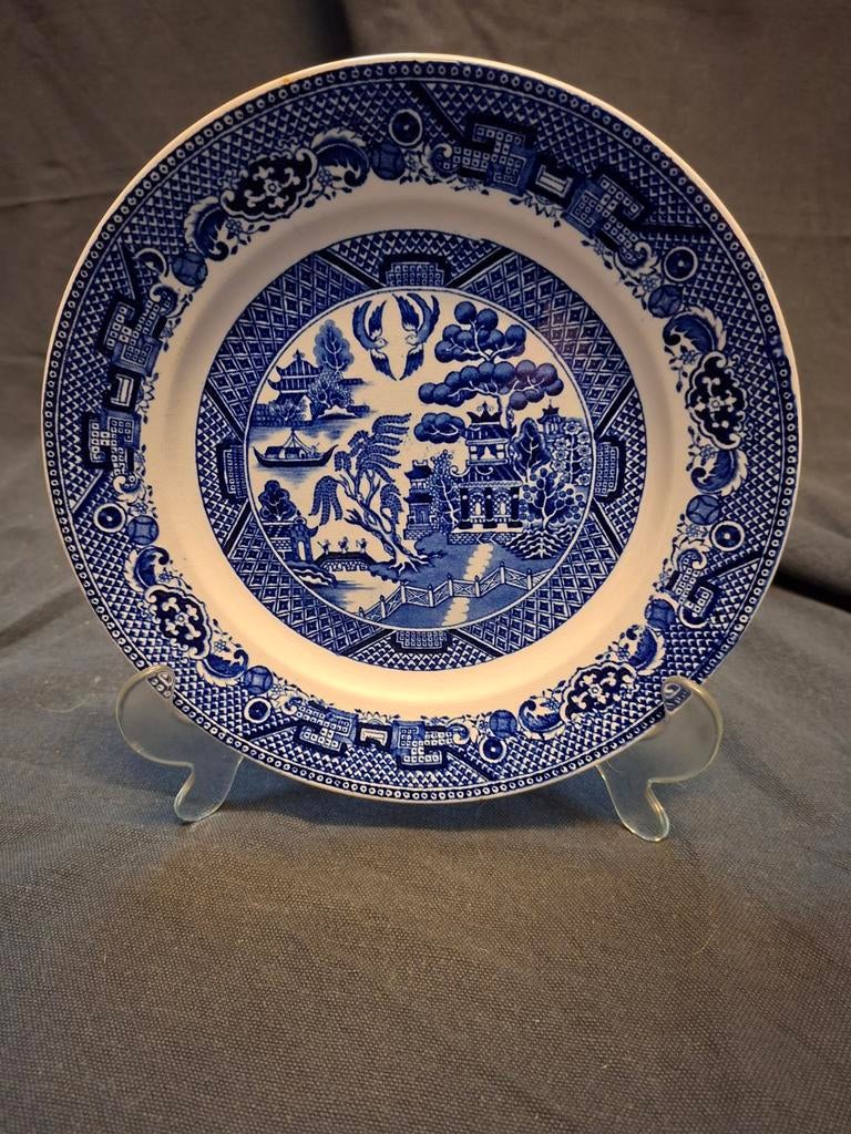 Delfts blauw bord Societe Ceramique Maastricht, Antiek en Kunst, Ophalen of Verzenden