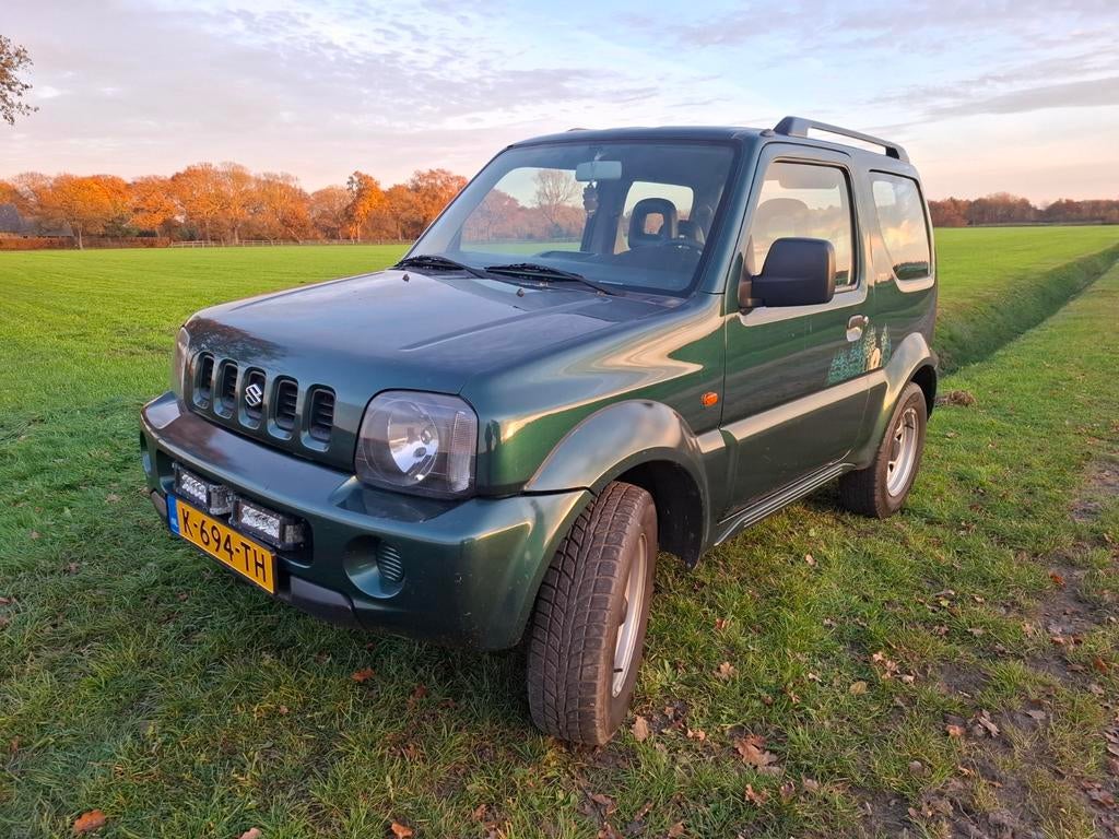 Suzuki Jimny 1300cc  benzine 2004 Ranger Groen, Auto's, Suzuki, 13 km/l, 40 €/maand, 1328 cc, 4 stoelen