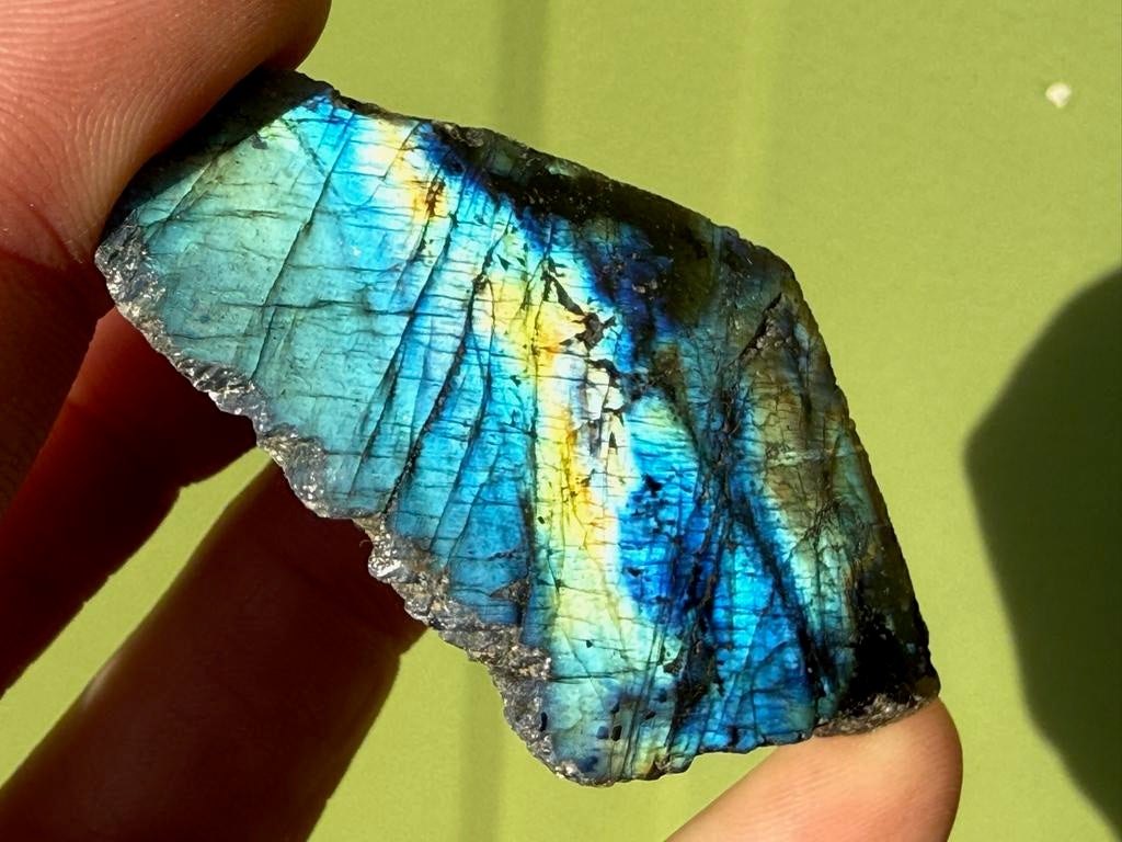 Labradoriet half gepolijst mineralen, Ophalen of Verzenden, Mineraal