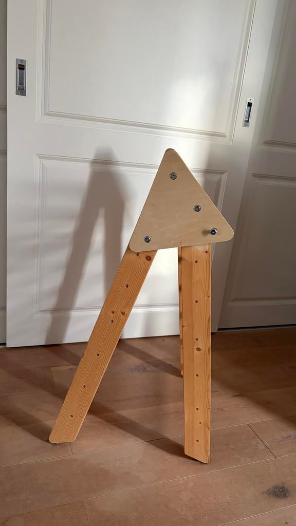 Houten peuter klimrek driehoek, Kinderen en Baby's, Speelgoed | Buiten | Speeltoestellen, Ophalen of Verzenden, Gebruikt, Klimwand