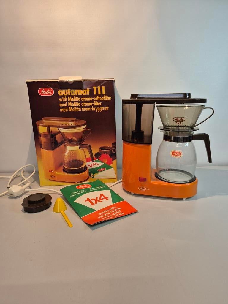 Vintage jaren 70 melitta 111 koffiezetapparaat, Witgoed en Apparatuur, Koffiezetapparaten, Melitta, ., Koffiemachine, Ophalen of Verzenden