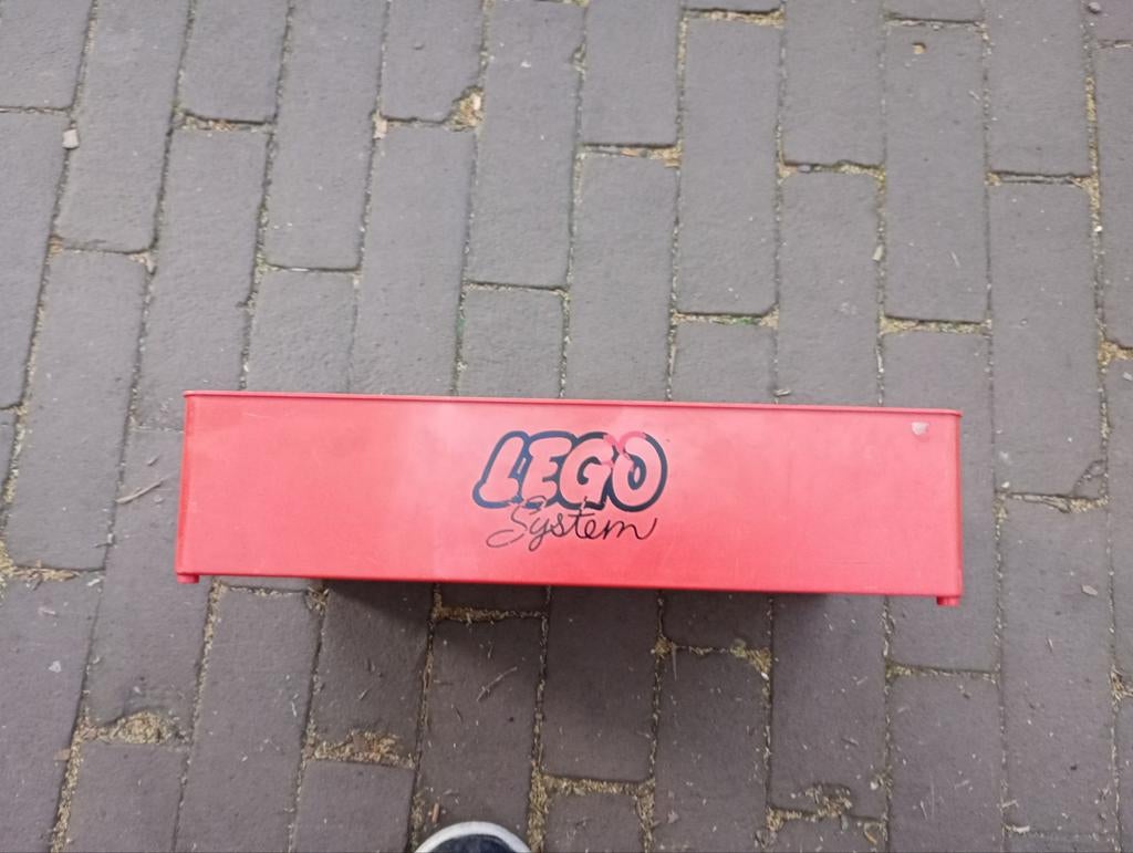 Rode lego system draagbox / sorteerbox, Ophalen of Verzenden, Lego