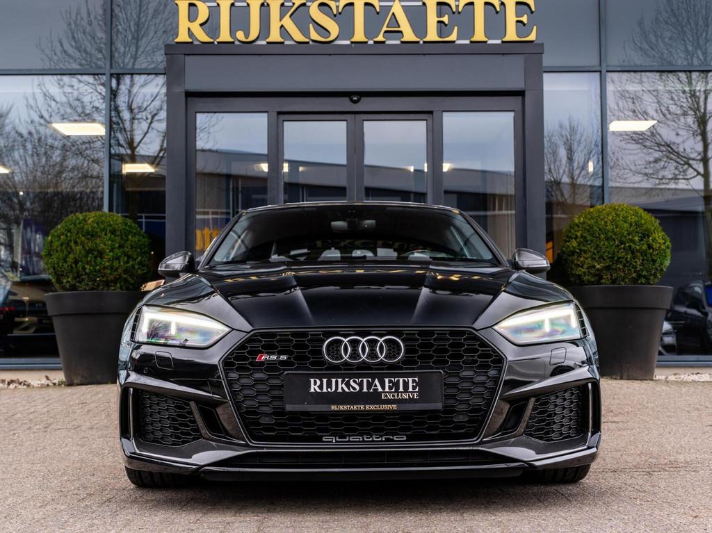 Audi RS5 2.9 TFSI Quattro|CARBON|KERAMISCH|MEMORY|B&O|20'', Auto's, Automaat, Adaptive Cruise Control, Gebruikt, 4 stoelen