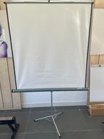 projectiescherm 130x130, Audio, Tv en Foto, Projectieschermen, Ophalen, Handmatig, Gebruikt