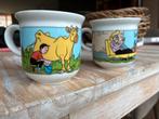 2 Vintage Mugs met Suske & Wiske Afbeeldingen, Gebruikt, Keramiek, Ophalen of Verzenden, Overige stijlen
