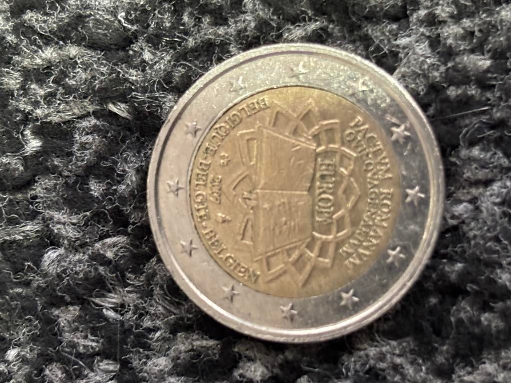 2 Euro Herdenkingsmunt België 2007 - Verdrag van Rome, Postzegels en Munten, Munten | Europa | Euromunten, Ophalen of Verzenden