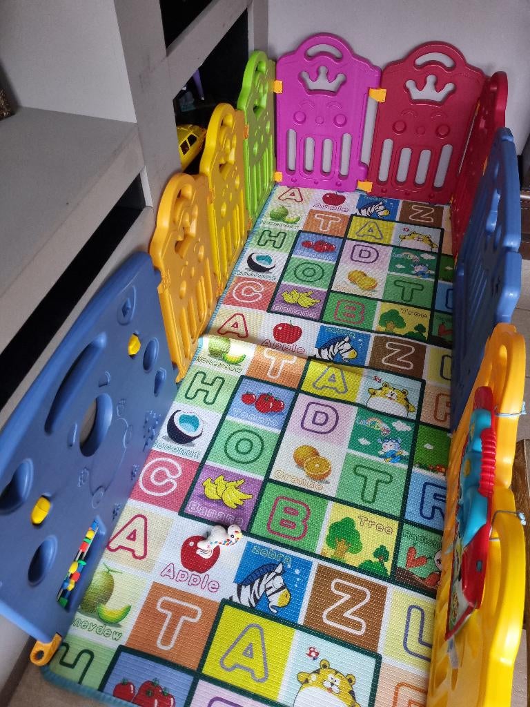 Grondbox en speelkleed (200x180), Kinderen en Baby's, Ophalen, Gebruikt, Rechthoekig, Boxkleed