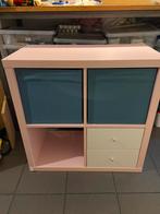 Kast IKEA kallax roze/ wit, Ophalen, 50 tot 100 cm, Zo goed als nieuw, Minder dan 100 cm
