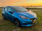 Nissan Micra 0.9 Ig-t 90pk 2018 Blauw, Auto's, Voorwielaandrijving, 898 cc, 40 €/maand, Start-stop-systeem
