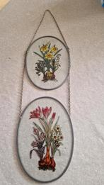 glas in lood raamhanger bloemen, Ophalen of Verzenden