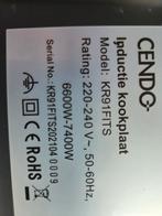 Cendo inductie kookplaat, 52x59cm, inbouw, gebruikt, Ophalen, Gebruikt, 4 kookzones, Inbouw