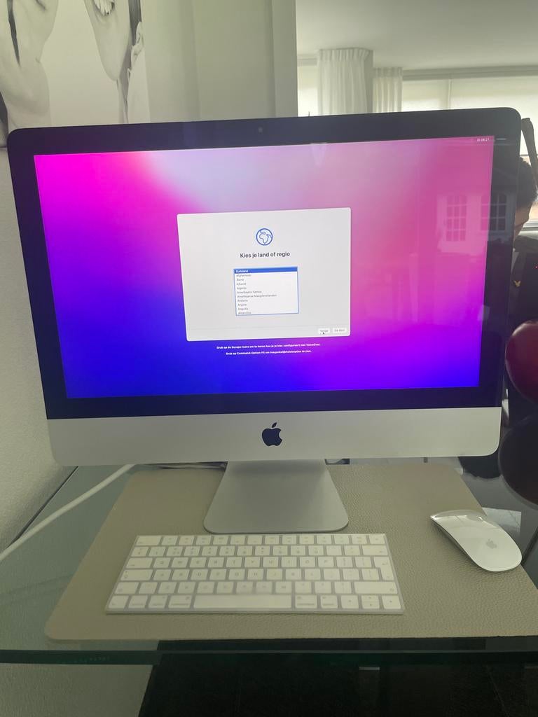 iMac Retina 4K 21,5 Inch Late 2015 met muis en toetsenbord, Computers en Software, Apple Desktops, Ophalen, Zo goed als nieuw