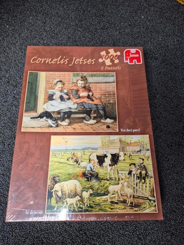 Jumbo 2x Puzzel 1000 stukjes Cornelis Jetses, Hobby en Vrije tijd, Denksport en Puzzels, Nieuw, Legpuzzel, 500 t/m 1500 stukjes