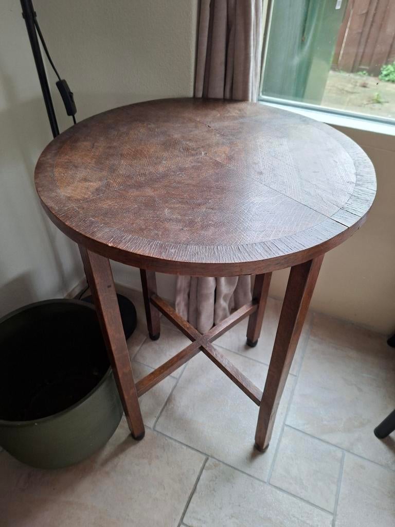 Art Deco bijzettafel/plantentafel - opknapper, Antiek en Kunst, Antiek | Meubels | Tafels, Ophalen