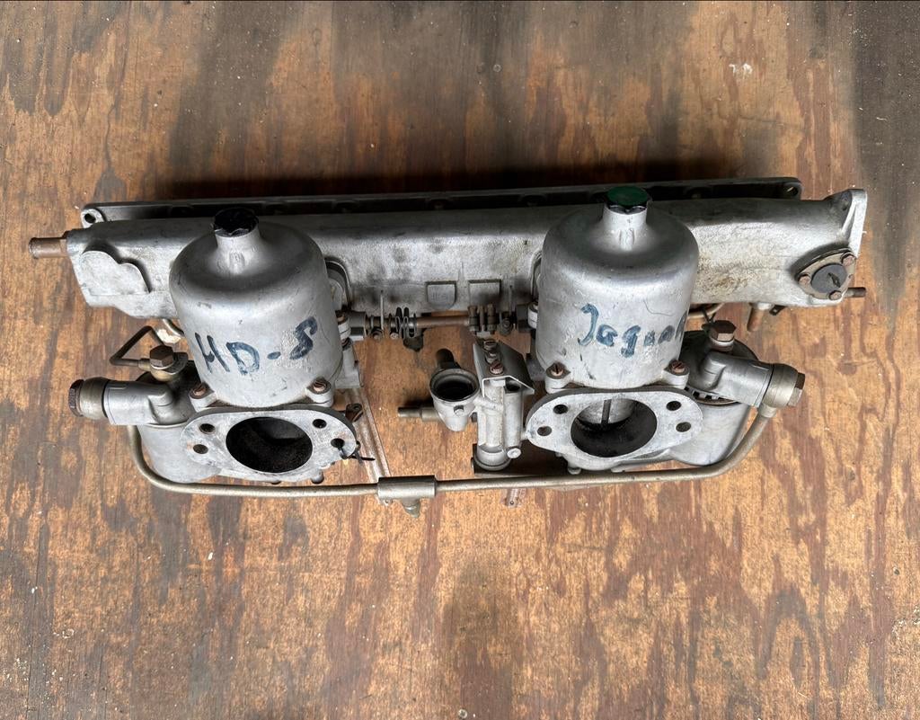 HD8 SU carburateurs met inlaatspruitstuk Jaguar, Ophalen of Verzenden, Gebruikt, Jaguar