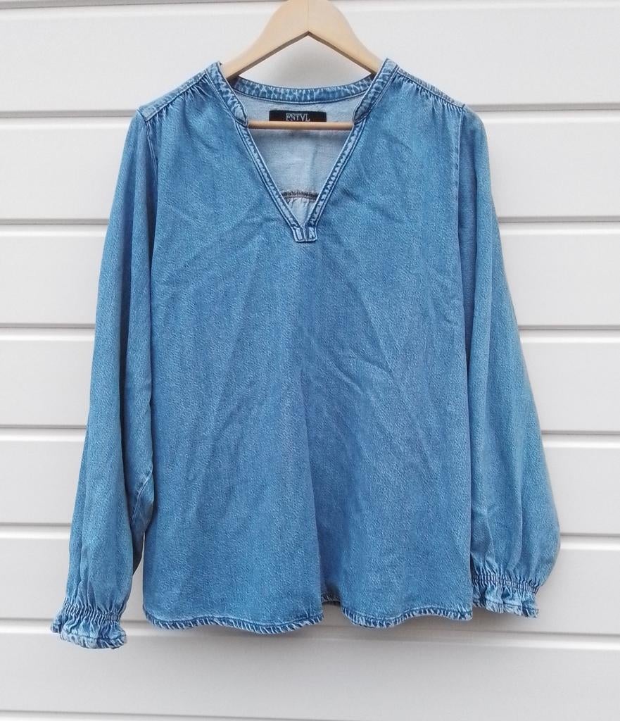 Spijker blouse tuniek maat 46, Kleding | Dames, Blauw, Maat 46/48 (XL) of groter, Ophalen of Verzenden, Zo goed als nieuw