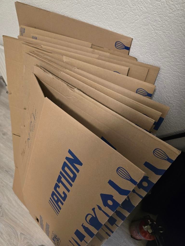 Verhuisdozen (11) gratis ophalen Alkmaar., Doe-het-zelf en Verbouw, Kratten en Dozen, Doos, Minder dan 50 cm, Ophalen of Verzenden