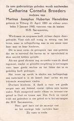 Broeders Catharina 1883 Tilburg 1960, Ophalen of Verzenden, Bidprentje