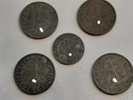 5x munten Deutsches Reich, Ophalen of Verzenden, Duitsland