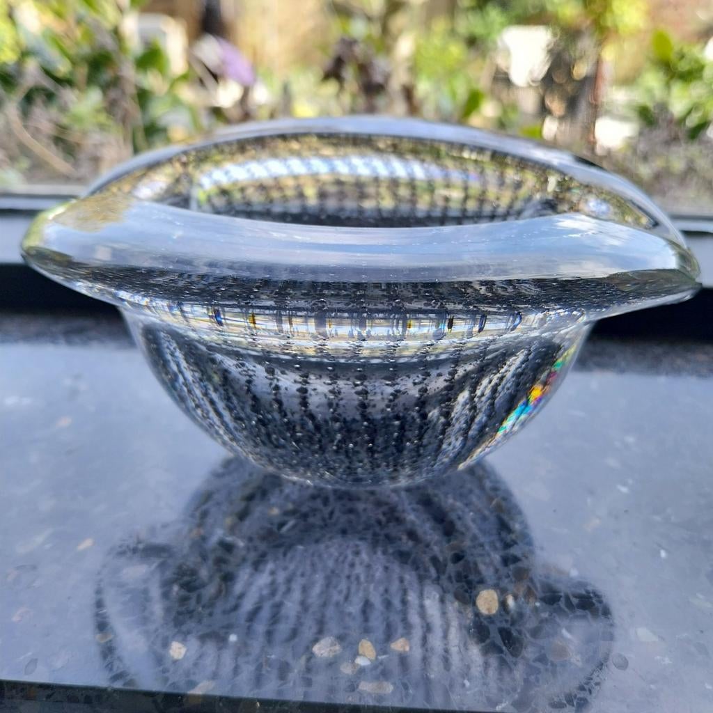 Floris Meydam tincraquele asbak leerdam., Ophalen of Verzenden, Rechthoekig