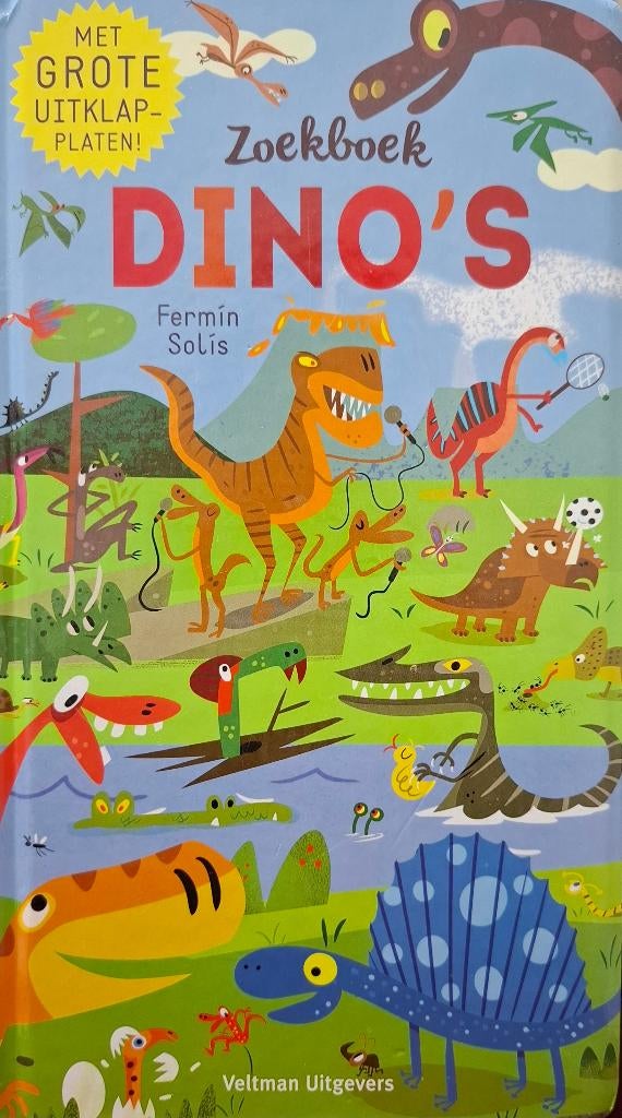 Zoekboek Dino's met GROTE uitklapplaten hardcover, Boeken, Kinderboeken | Kleuters, Ophalen of Verzenden, Gelezen, Sprookjes