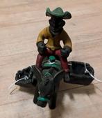 Man op een ezel,hoofd beeldjes,meisje,jongen ,clown, Ophalen of Verzenden, Zo goed als nieuw