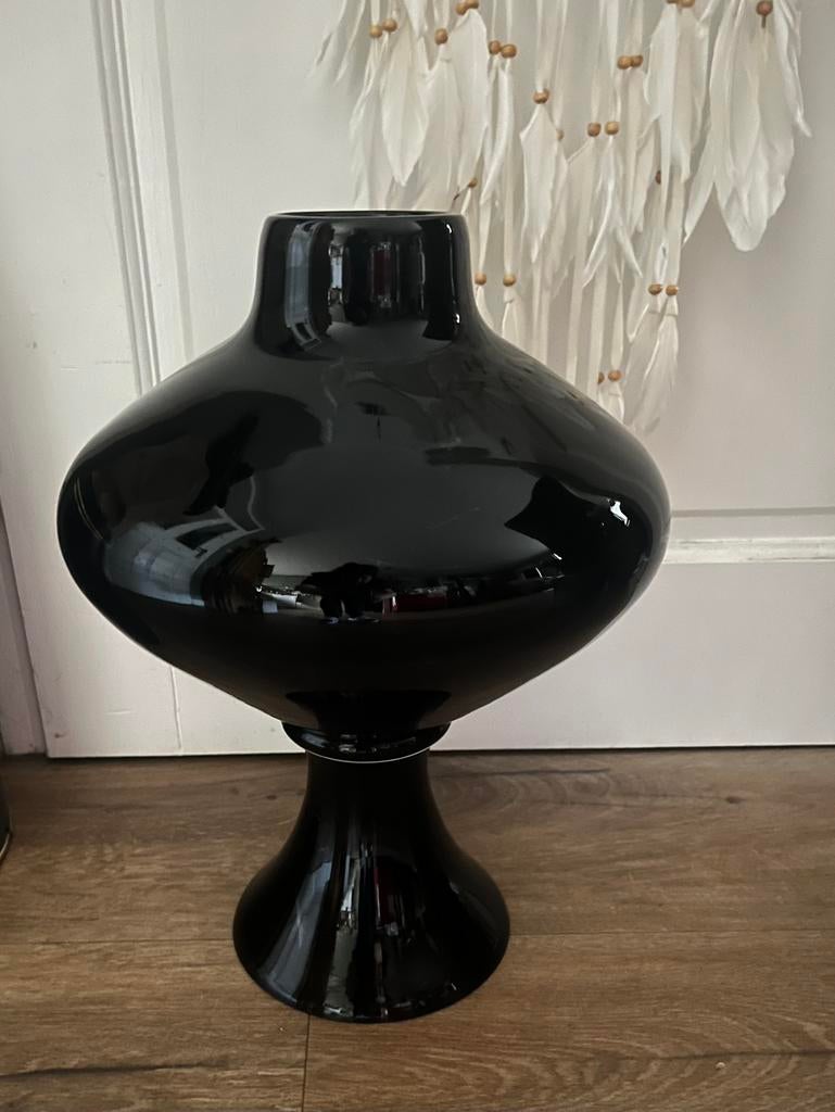 Mooie grote vaas, Ophalen, Zwart, Minder dan 50 cm, Glas